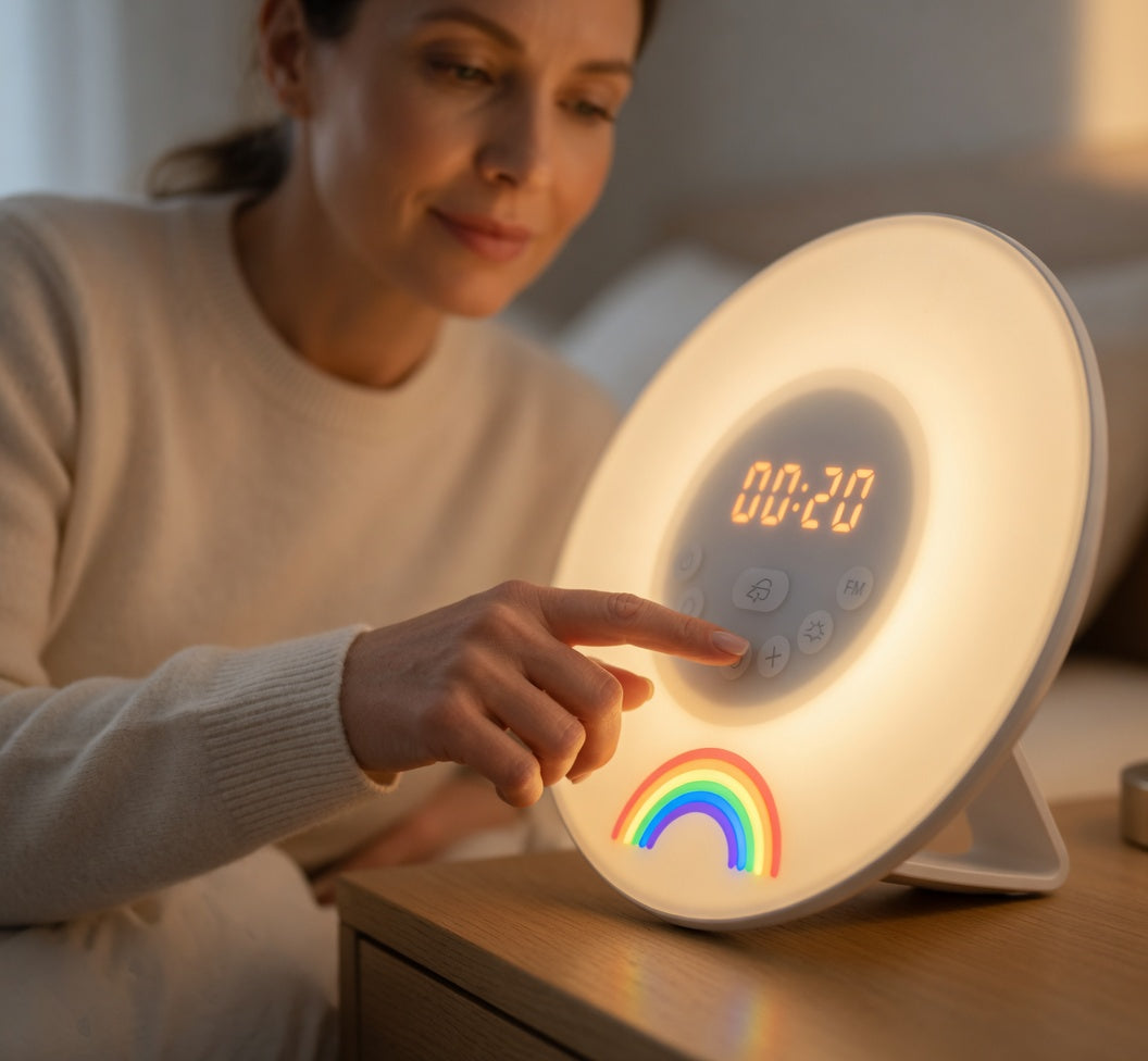 Minimalist, bedside-friendly form